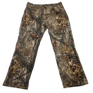 Realtree Mens Camo Pants 38x30 Cotton Blend Hunting Outdoors Casual